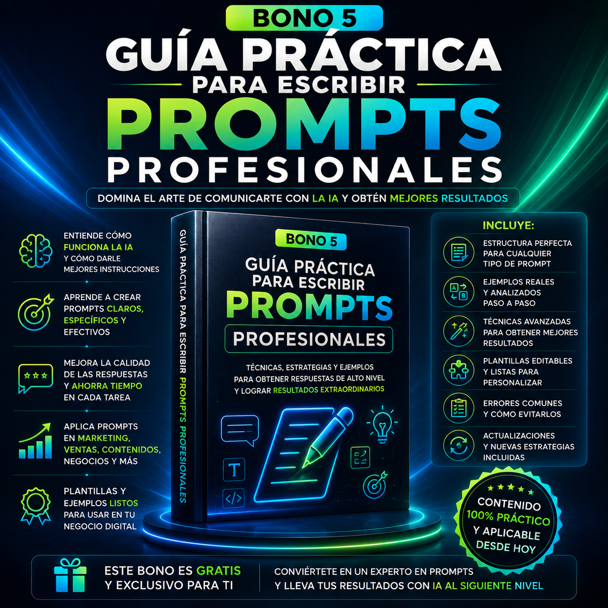 50 PROMPTS DE IA PARA EMPRENDEDORES DIGITALES